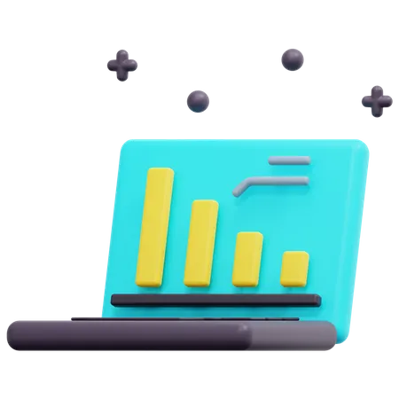 Online-Datendarstellung  3D Icon