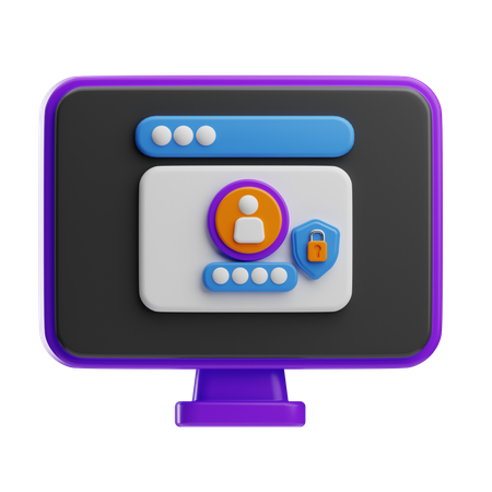 Online-Datenschutz Internet-Sicherheit  3D Icon