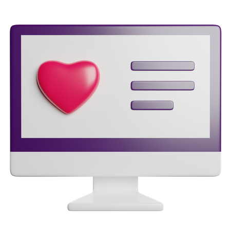 Online-Dating  3D Icon