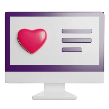 Online Dating  3D Icon