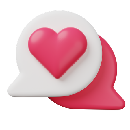 Online Dating Chat  3D Icon