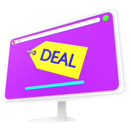 Online Deal  3D Icon