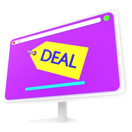 Online Deal  3D Icon