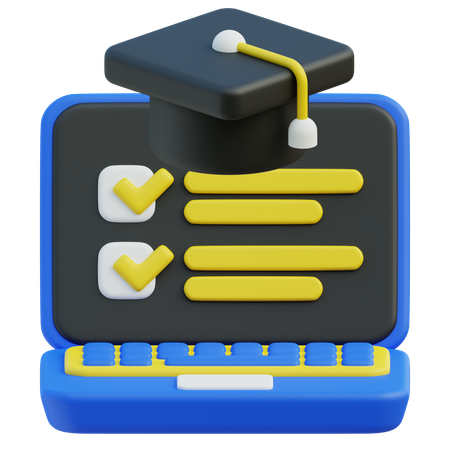 Online degree  3D Icon