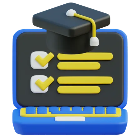Online degree  3D Icon
