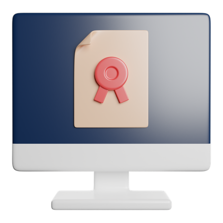 Online Degree  3D Icon
