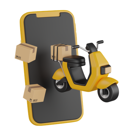 Online Delivery  3D Icon