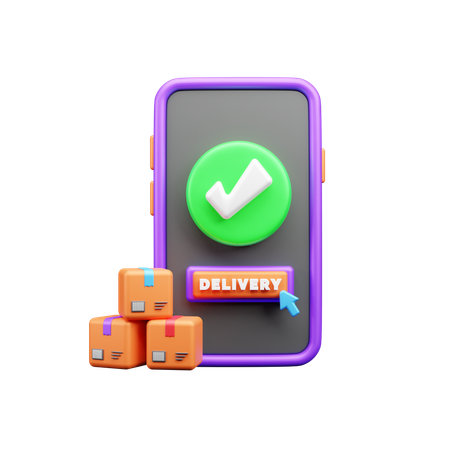 Online Delivery  3D Icon