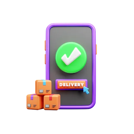 Online Delivery  3D Icon