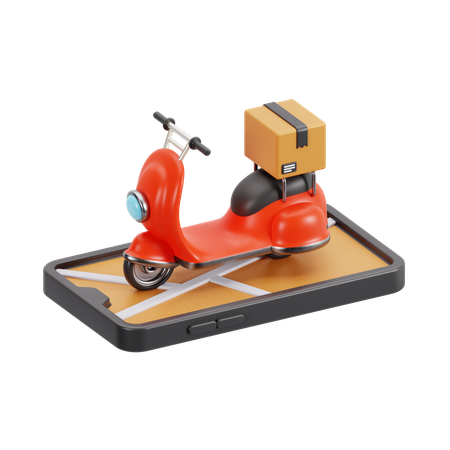 Online Delivery  3D Icon