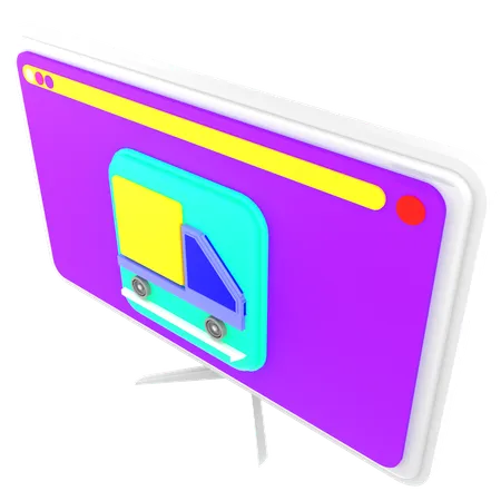 Online Delivery  3D Icon