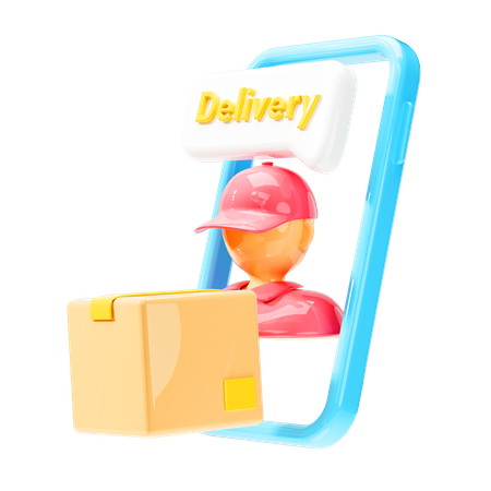 Online Delivery  3D Icon