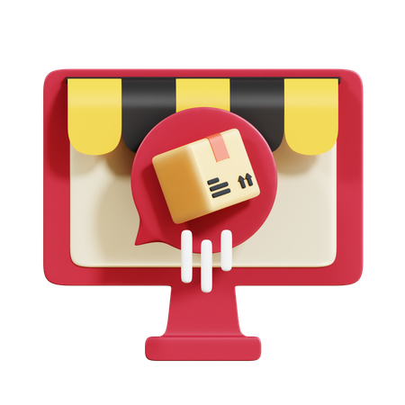 Online Delivery  3D Icon