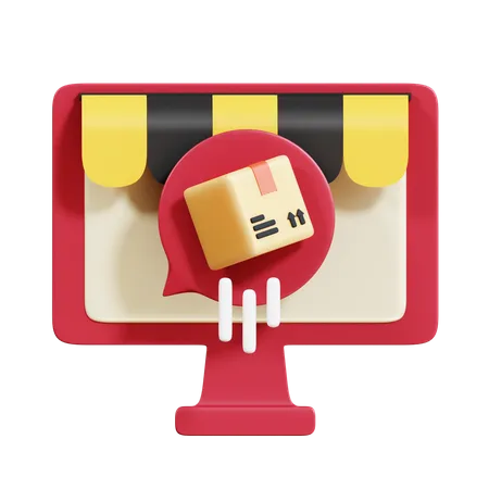 Online Delivery  3D Icon