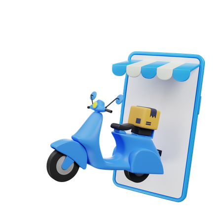 Online Delivery  3D Icon