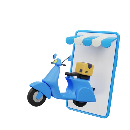 Online Delivery  3D Icon