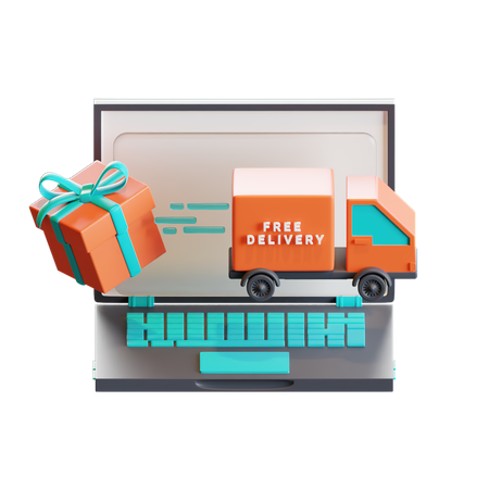 Online delivery  3D Icon