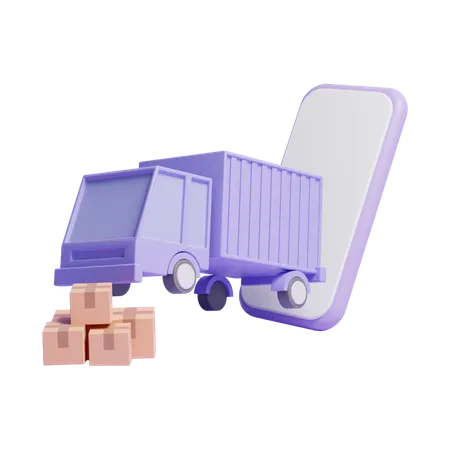 Online Delivery  3D Icon