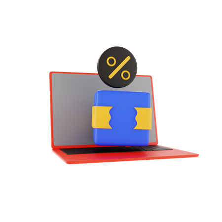 Online Delivery Discount  3D Icon