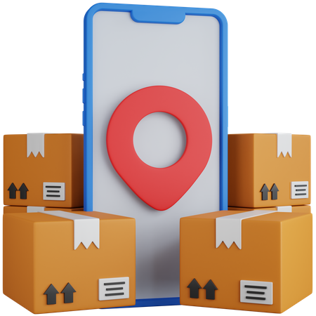 Online Delivery Location  3D Icon