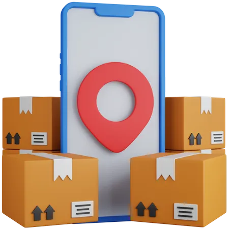 Online Delivery Location  3D Icon