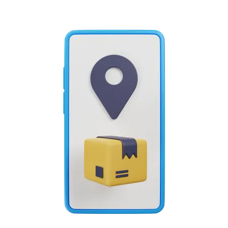 Online Delivery Location  3D Icon