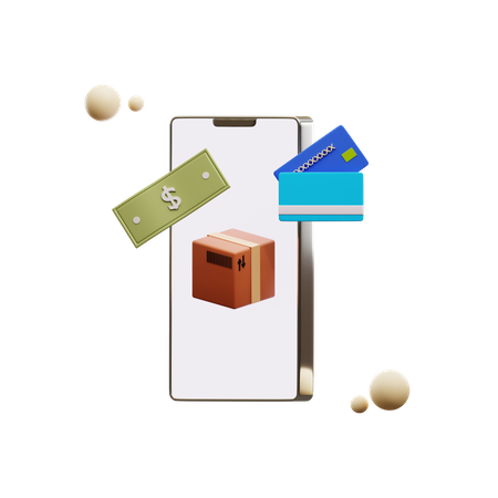 Online Delivery Payment  3D Icon