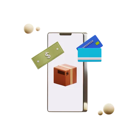 Online Delivery Payment  3D Icon