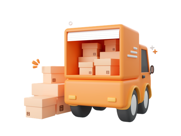 Online Delivery Service  3D Icon