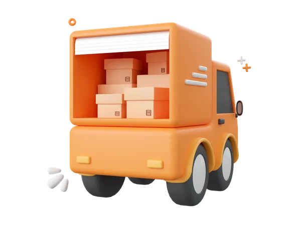 Online Delivery Service  3D Icon