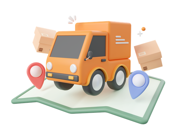 Online Delivery Service  3D Icon