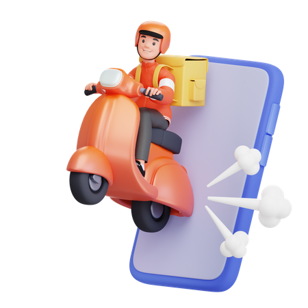 Online delivery service  3D Icon