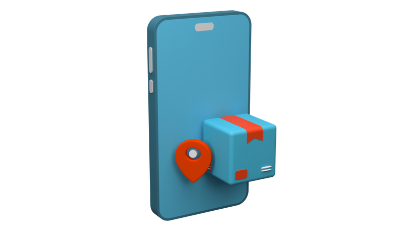 Online Delivery Tracking  3D Icon