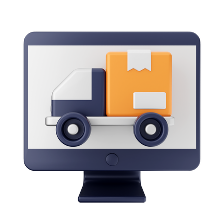 Online Delivery Tracking  3D Icon