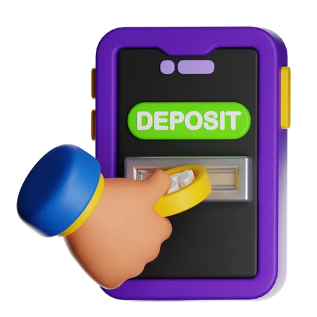 Online Deposit  3D Icon