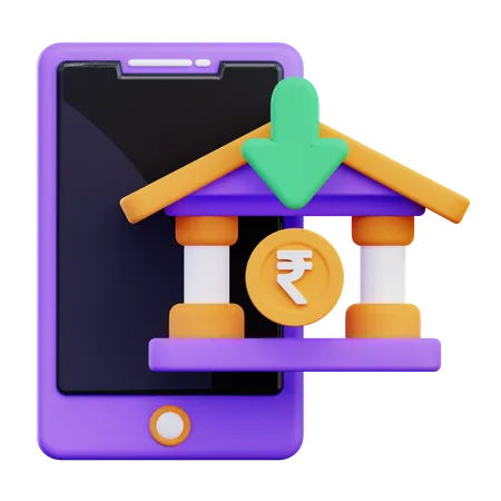 Online Deposit  3D Icon