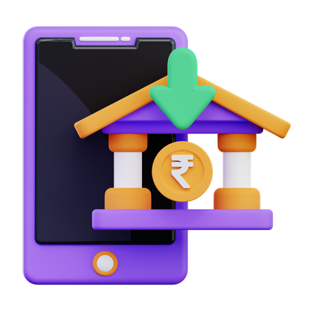 Online Deposit  3D Icon