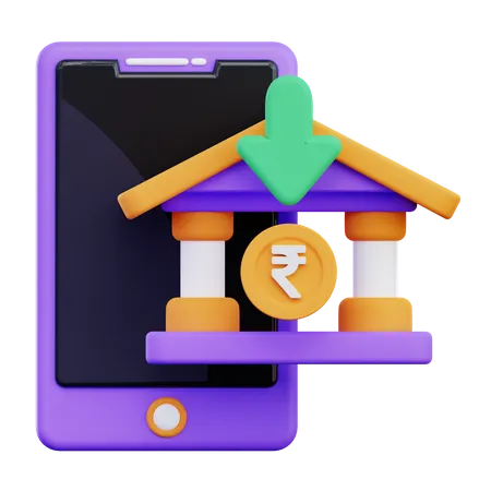 Online Deposit  3D Icon