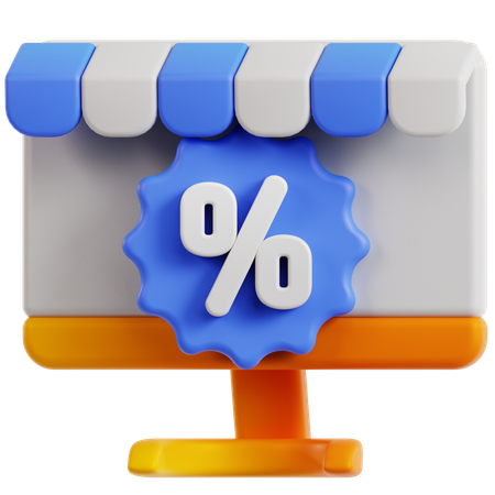 Online Discount  3D Icon