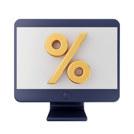 Online Discount  3D Icon