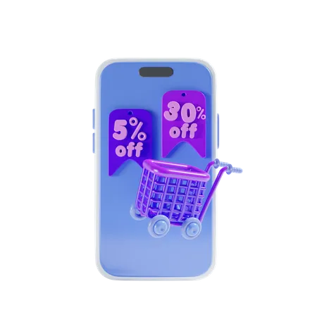 Online Discount  3D Icon