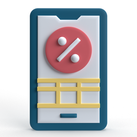 Online Discount  3D Icon