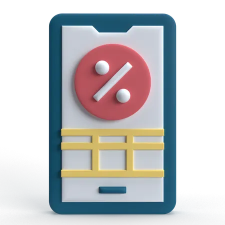 Online Discount  3D Icon