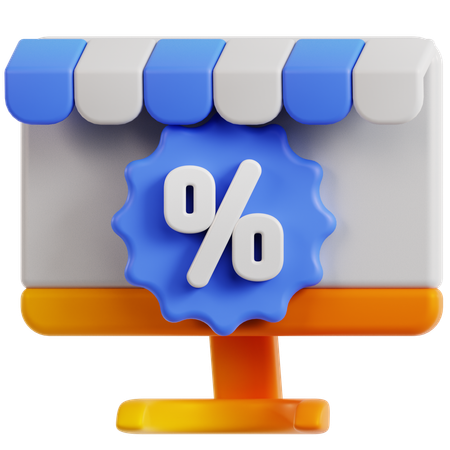 Online Discount  3D Icon