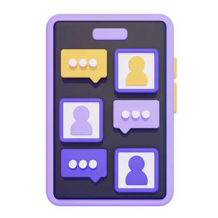 Online Discussion  3D Icon
