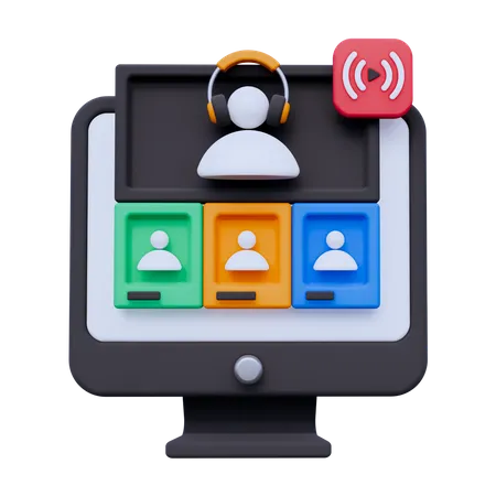 Online Discussion  3D Icon