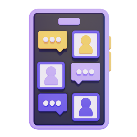 Online Discussion  3D Icon