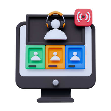 Online Discussion  3D Icon