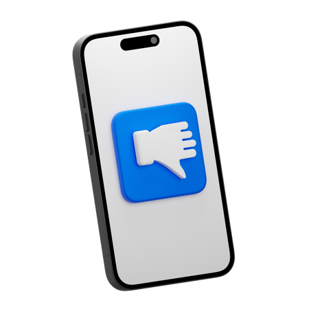 Online Dislike  3D Icon