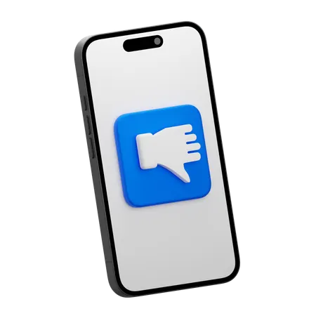 Online Dislike  3D Icon